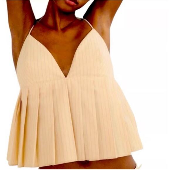 Zara Tops - Zara Pleated Tank Top
